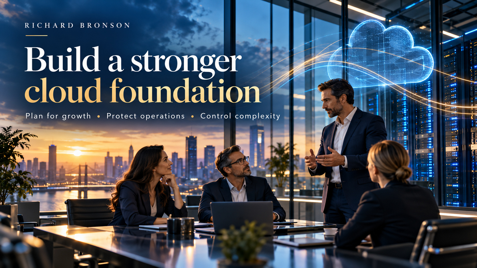 Build a stronger cloud foundation. Plan for growth • Protect operations • Control complexity