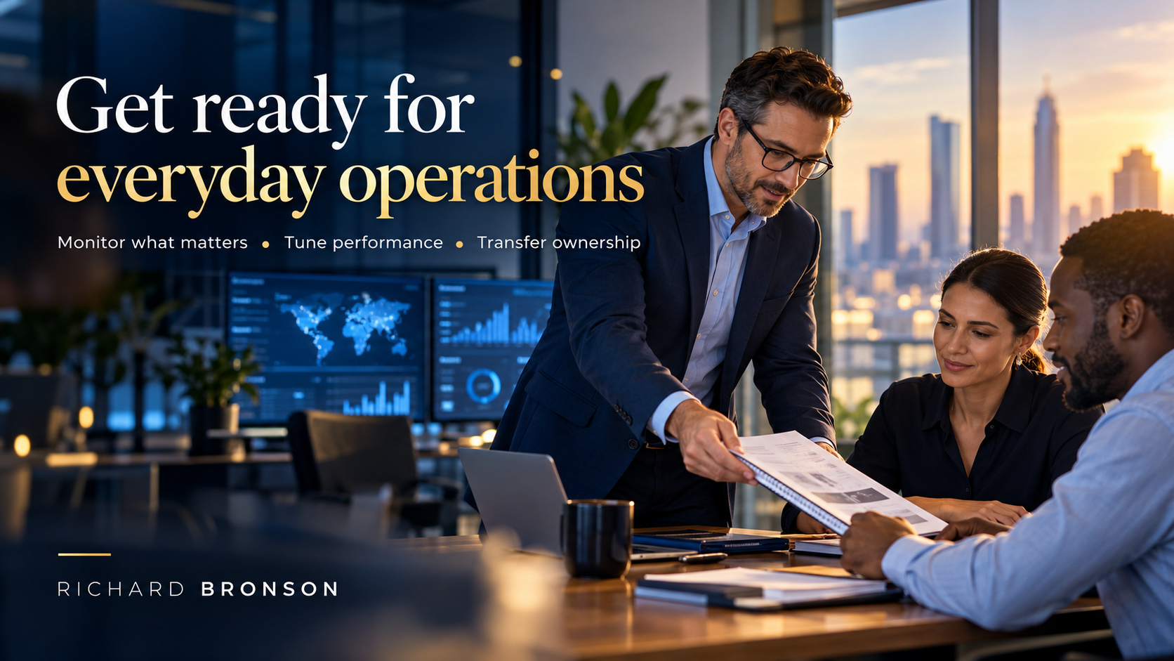 Get ready for everyday operations. Monitor what matters • Tune performance • Transfer ownership